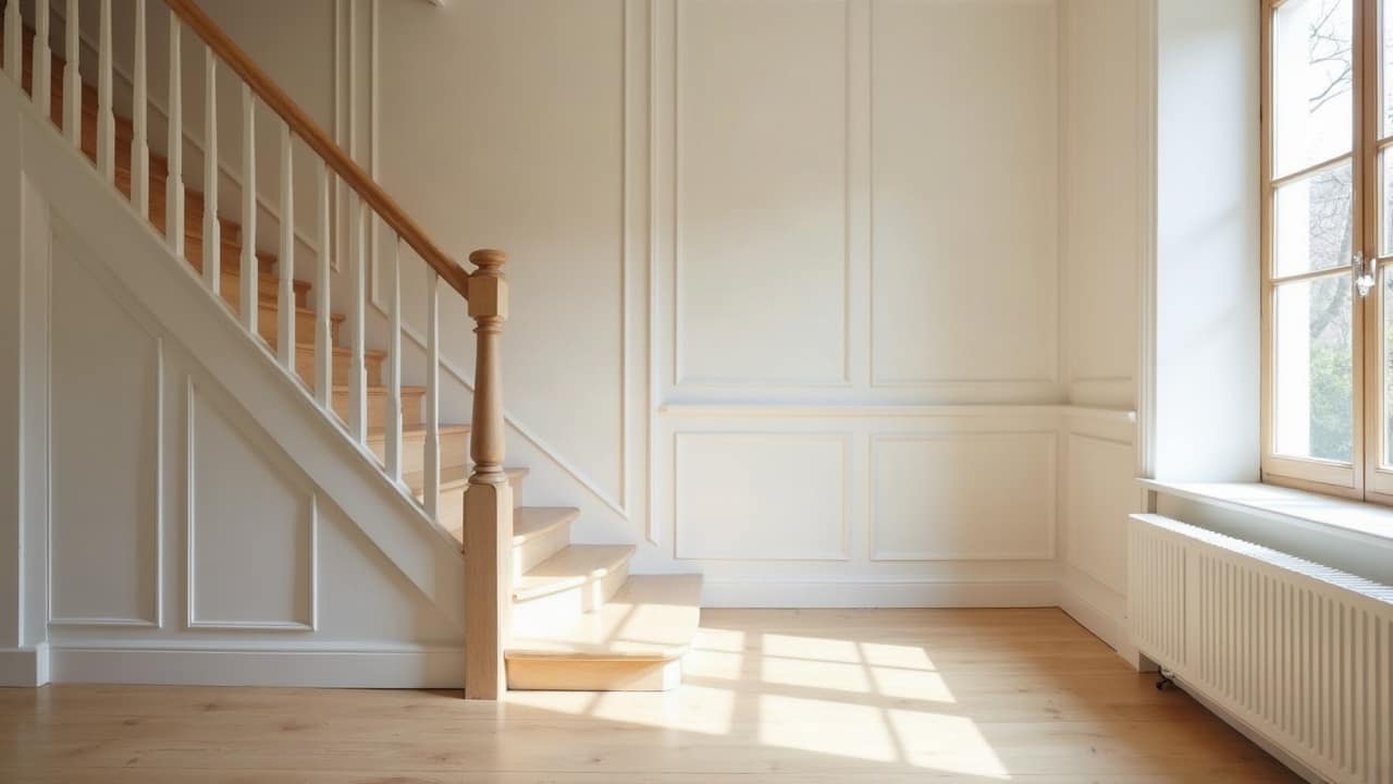 Peindre une cage d'escalier, l'accès et l'ordre de travail qui changent tout